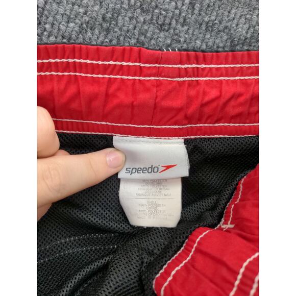 Mens Speedo Cargo Trunks Shorts Size XL Black Pockets Drawstring - Picture 7 of 10